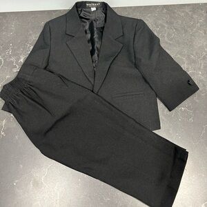 Weikexi suit coat and pants‎ size 1 boys black elastic band